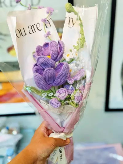 plant/Purple Tulips Bouquet-0-thumbnail