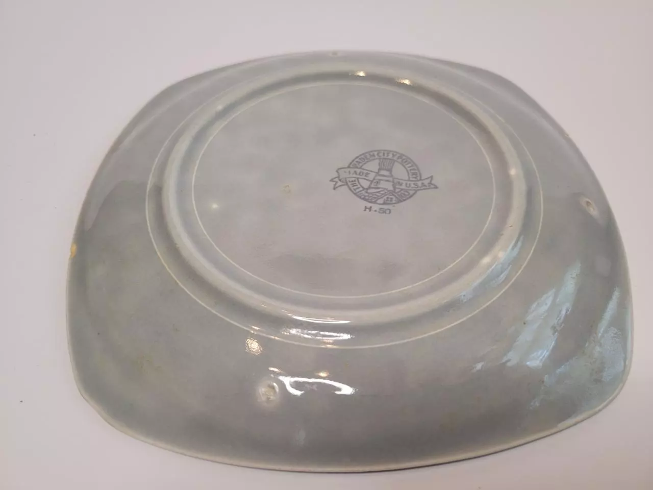 plant/Vintage Gray Squared 6.5" Plant Pot Saucer-1