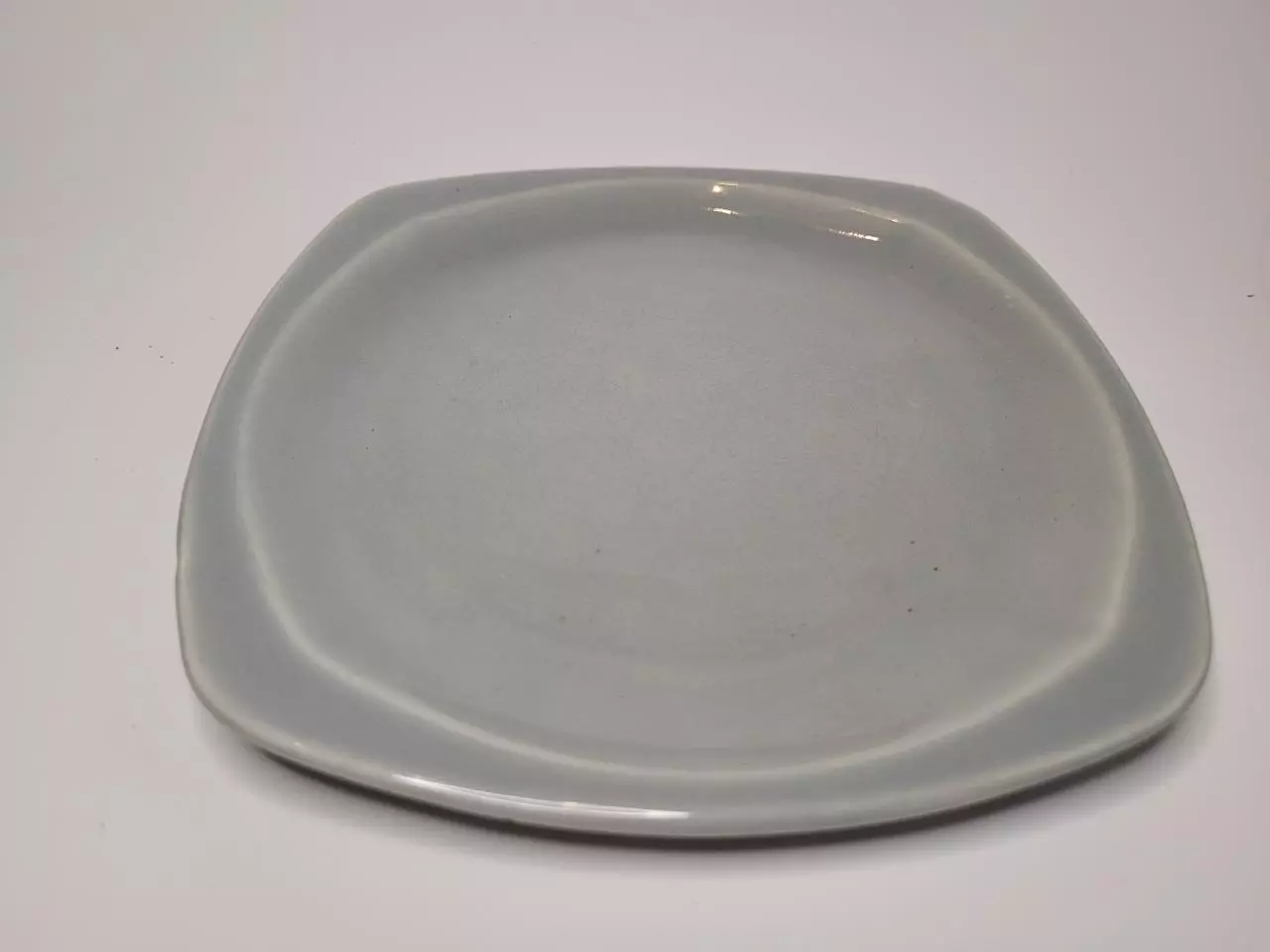 plant/Vintage Gray Squared 6.5" Plant Pot Saucer-0