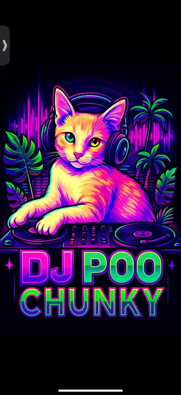 plant/DJ Poo Chunky Sticker-0