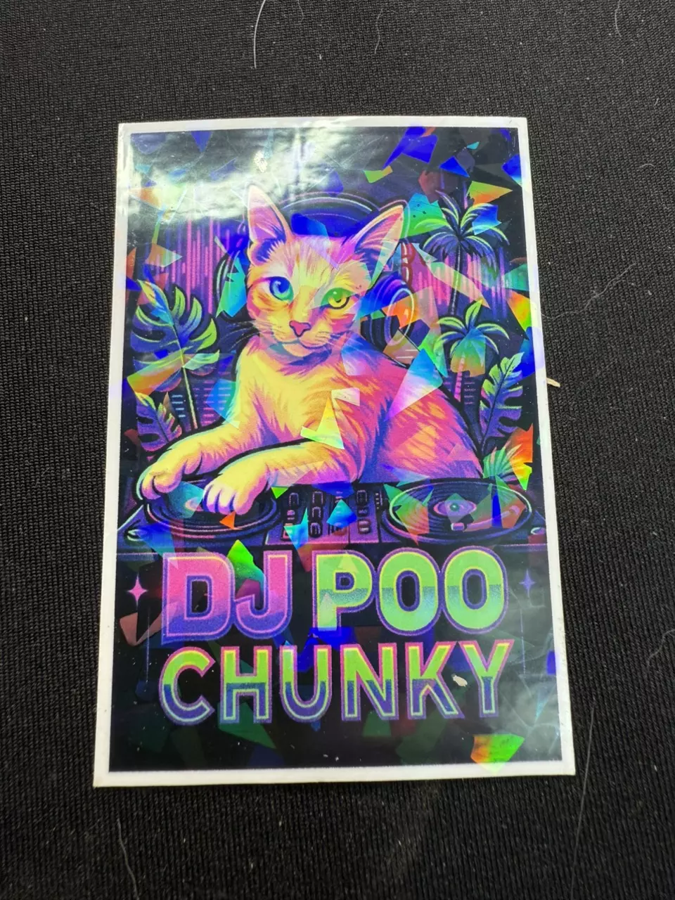 plant/DJ Poo Chunky Sticker-1