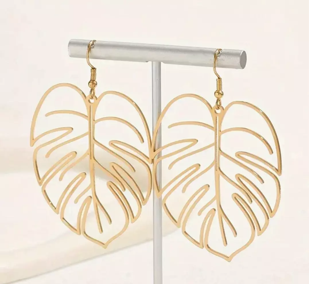 plant/Monstera Earrings-0