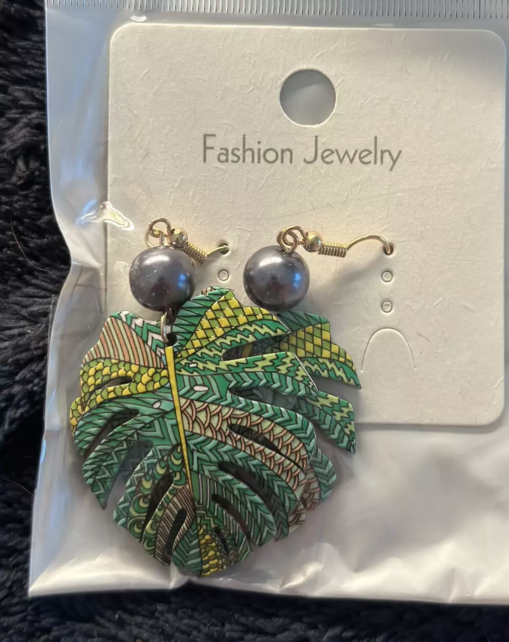 plant/Monstera Earrings-1