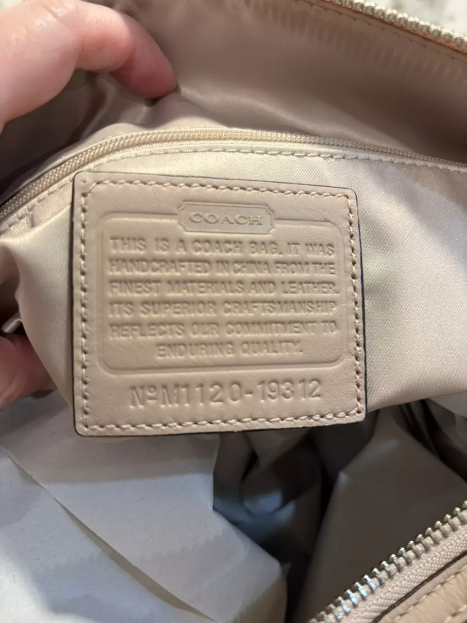 plant/313. Coach KRISTEN Woven Satchel.-1
