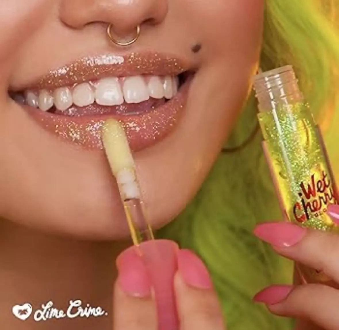 plant/Lime Crime Wet Cherry Lip Gloss-0