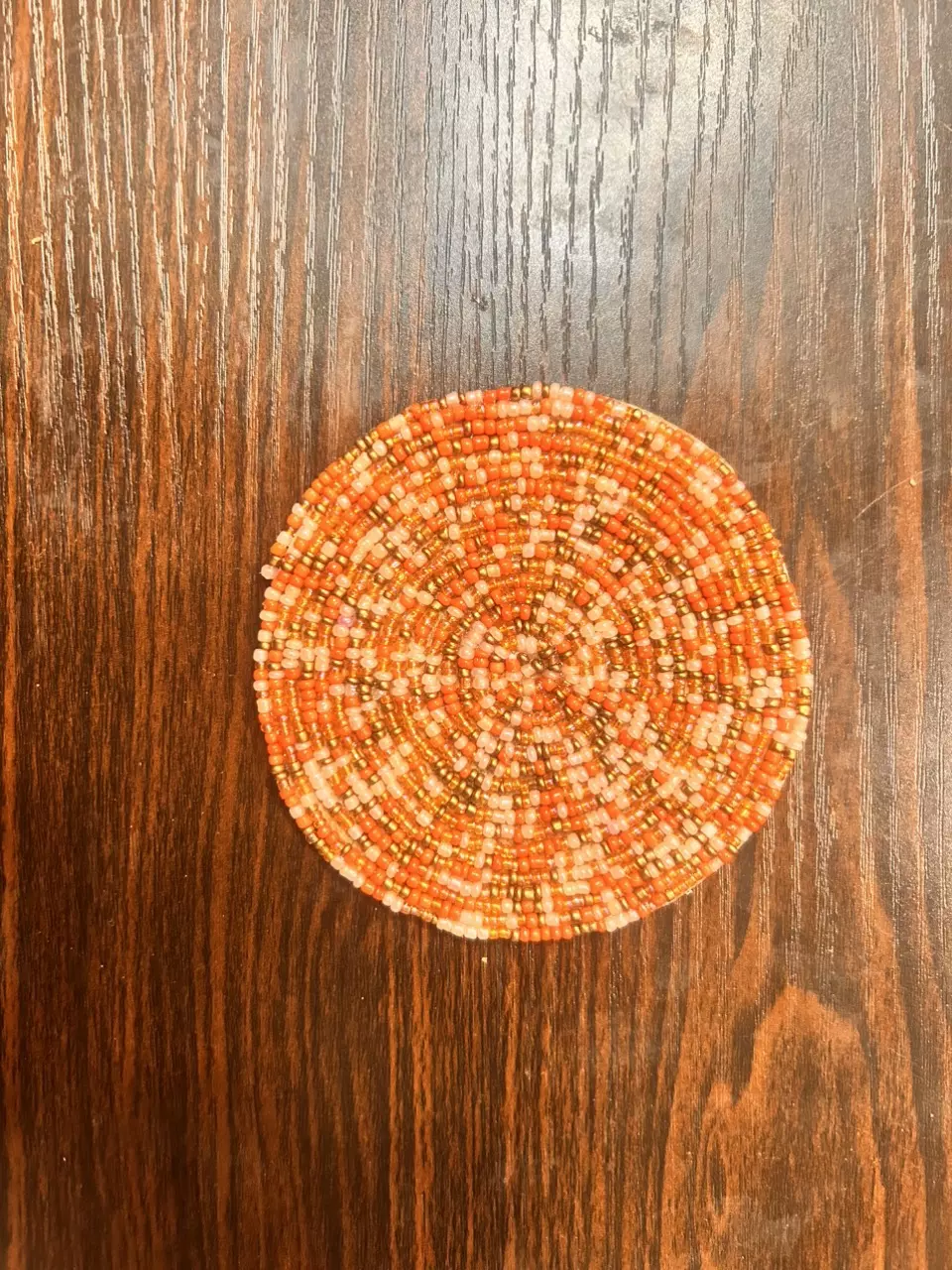 plant/Handmade Beaded Coaster-0