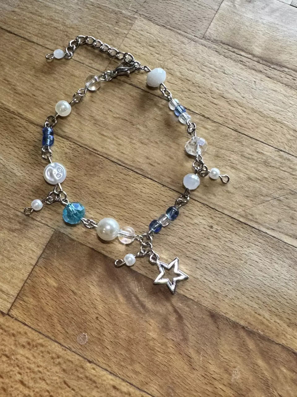 plant/Beaded Bracelet with Star charm-0