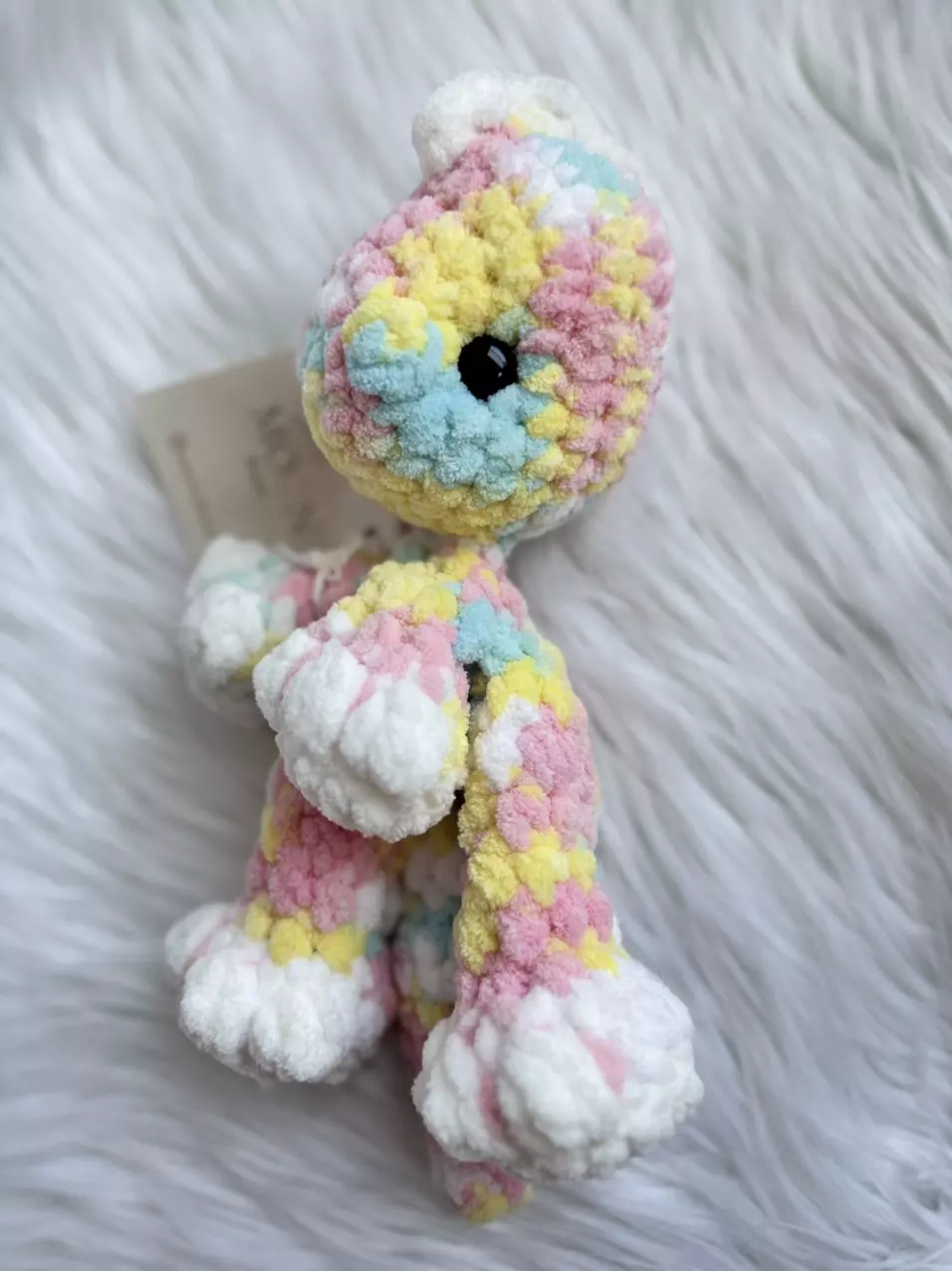 plant/Pastel Mini Crochet Dinosaur-0