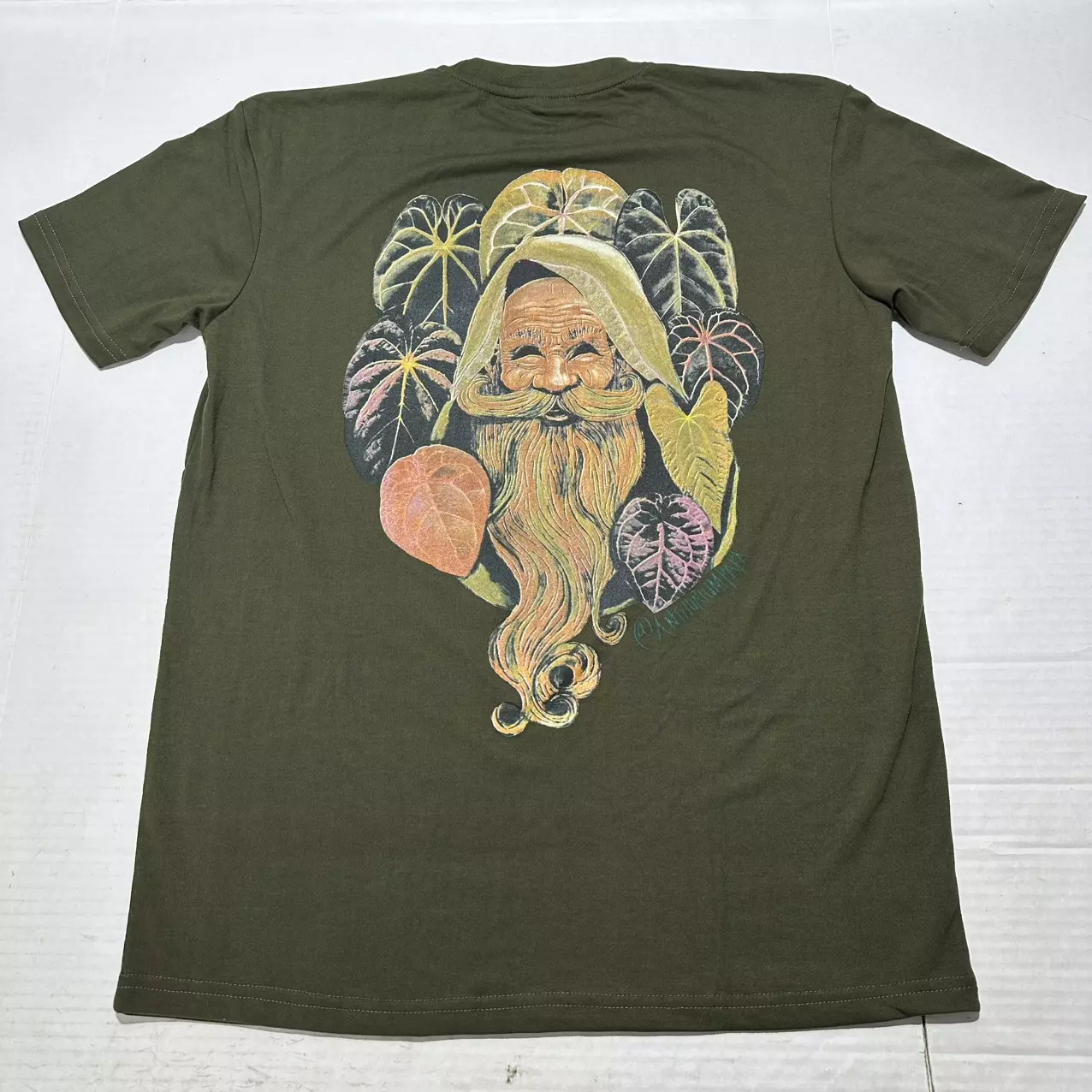 plant/Large Olive Green Papa Tee-0