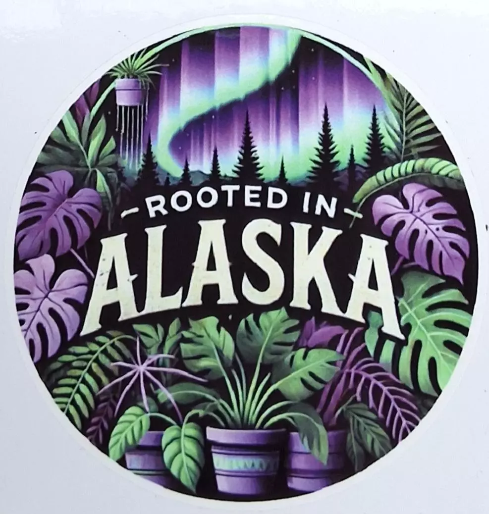 plant/Rooted in Alaska  2 inch sticker #1-0