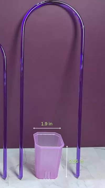 plant/10 pack - 1.9 in square purple pots-0-thumbnail