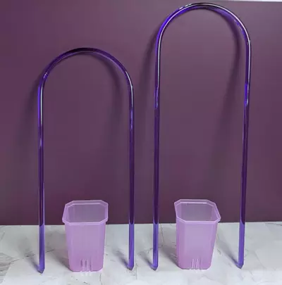 plant/5 pack - 10 inch purple acrylic trellis with pointy ends-0-thumbnail