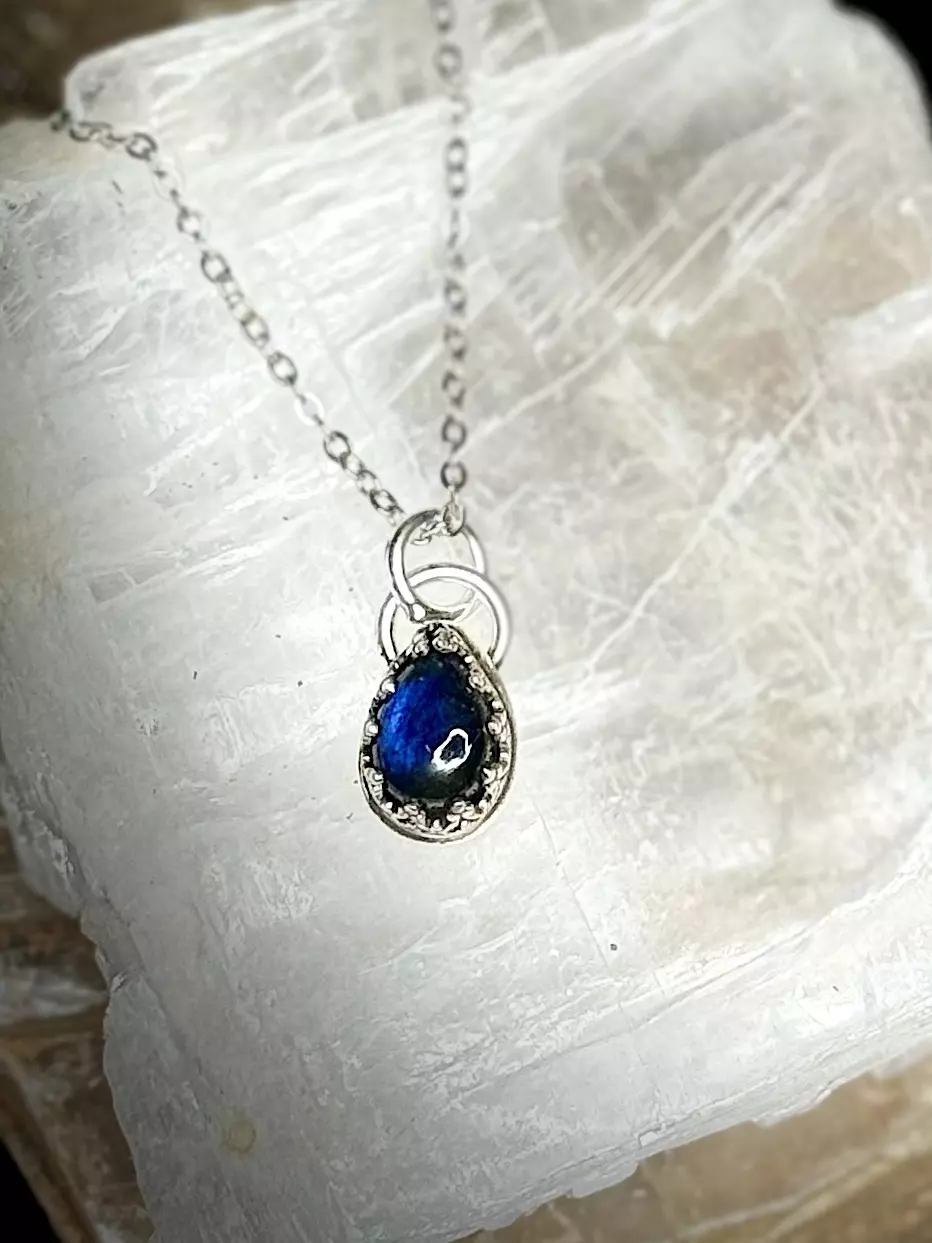plant/Labradorite pendant-0