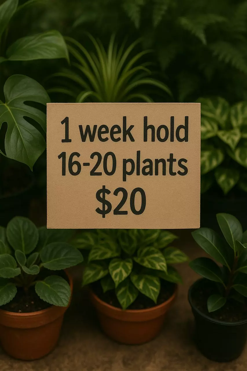 plant/HOLD: 16-20 plants for ONE WEEK-0