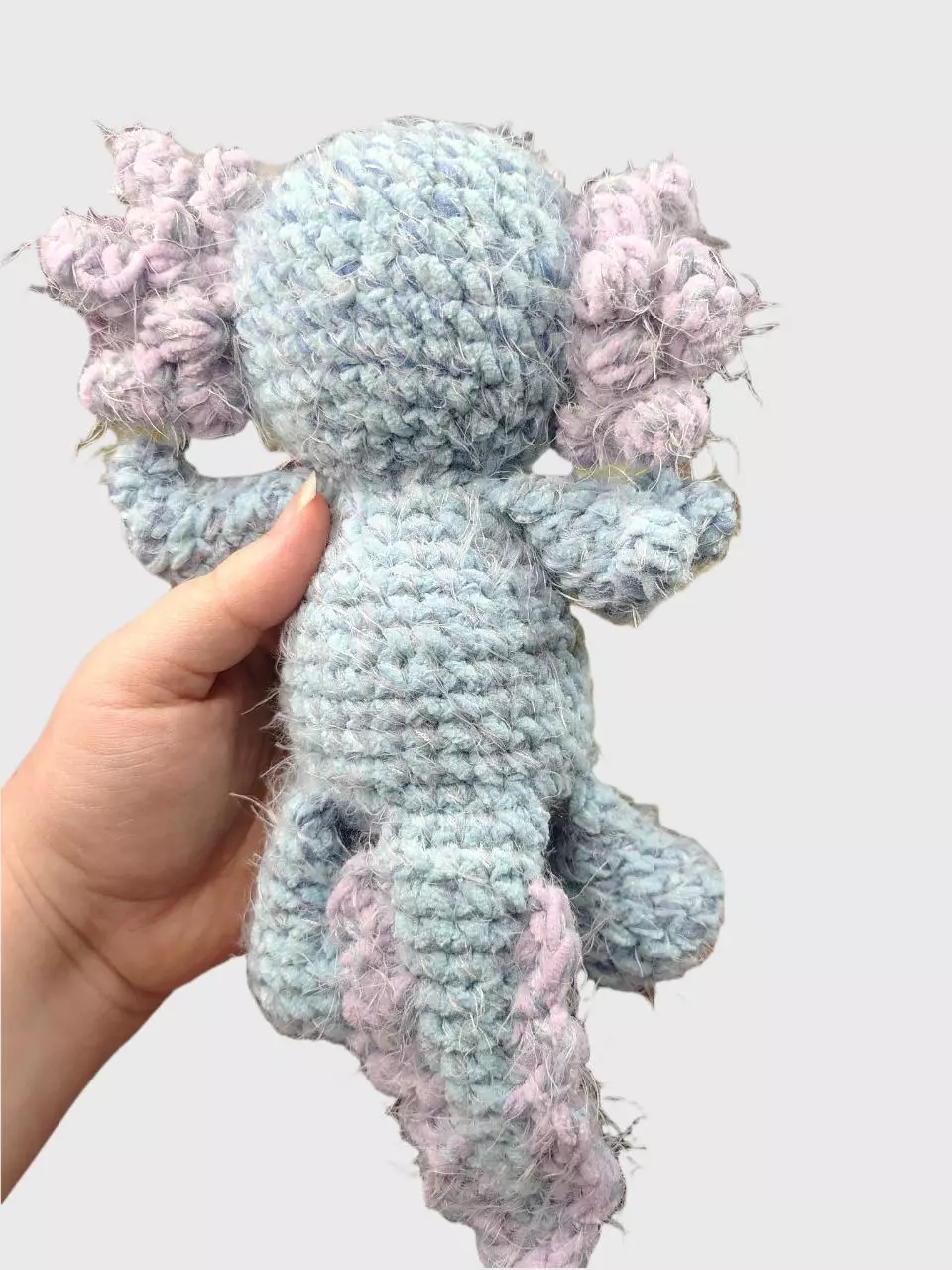 plant/Fuzzy Blue and Purple Axolotl 💕-1