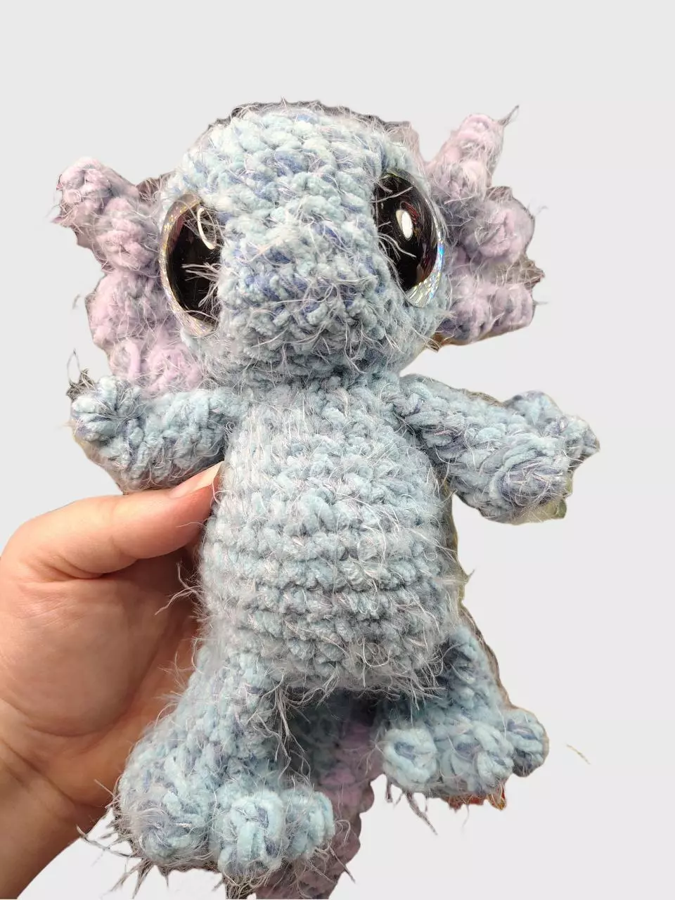 plant/Fuzzy Blue and Purple Axolotl 💕-0