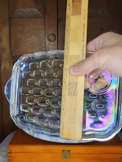 plant/Carnival glass snack plate set-7-thumbnail