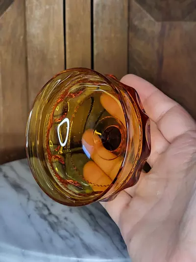 plant/Indiana amber glass desert dish-7-thumbnail