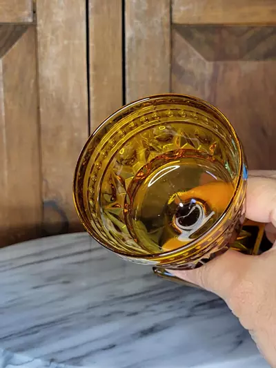 plant/Indiana amber glass goblet Large-3-thumbnail