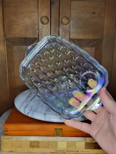 plant/Carnival glass snack plate set-5-thumbnail