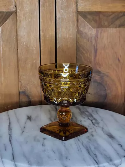 plant/Indiana amber glass goblet Large-7-thumbnail