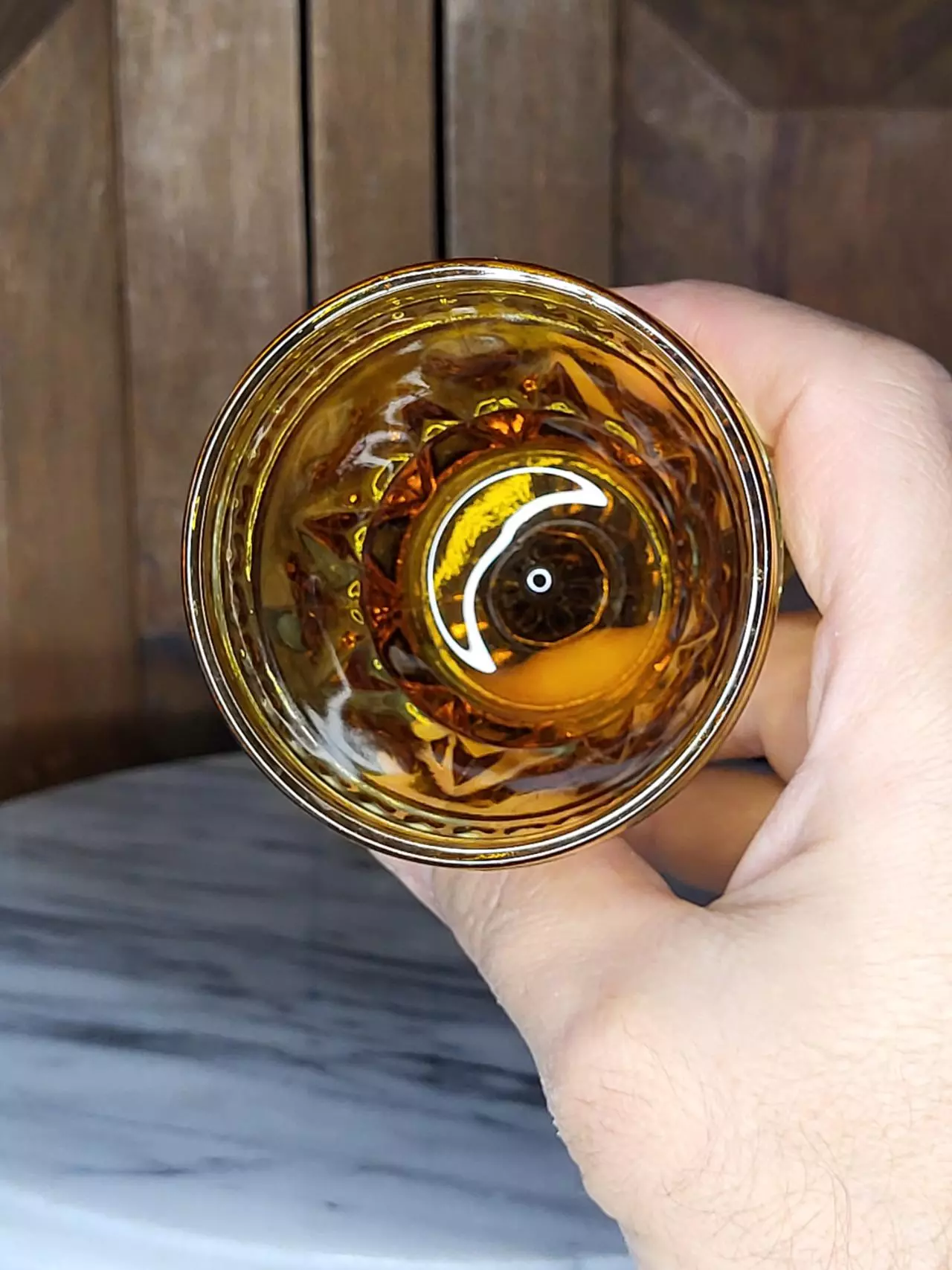 plant/Indiana amber glass Goblet Small-8