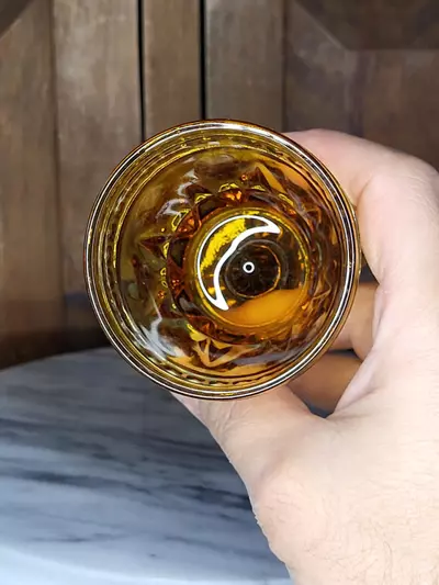 plant/Indiana amber glass Goblet Small-8-thumbnail