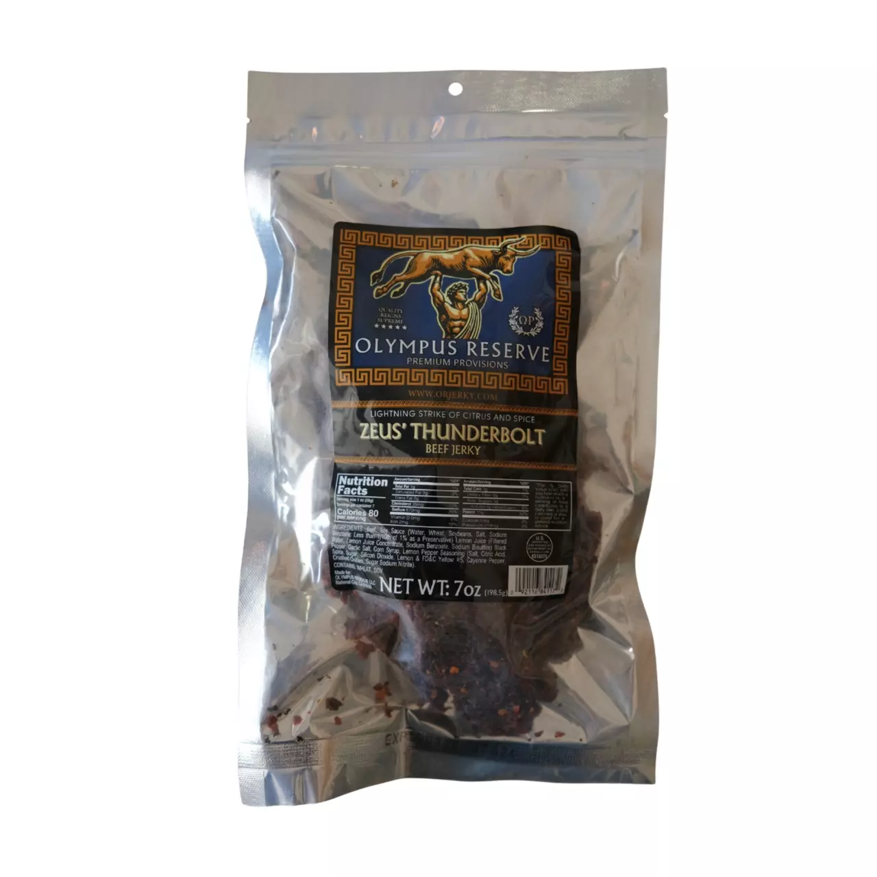 plant/Zeus’ Thunderbolt Beef Jerky (7oz) - Lemon Pepper Flavor-2