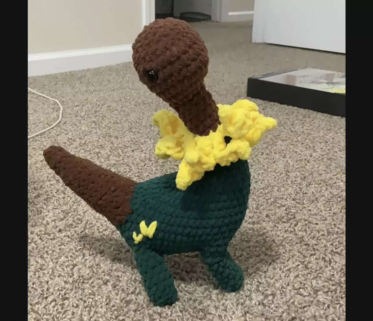 plant/Handmade Sunflower Brontosaurus Plushie 🧶🌻-0