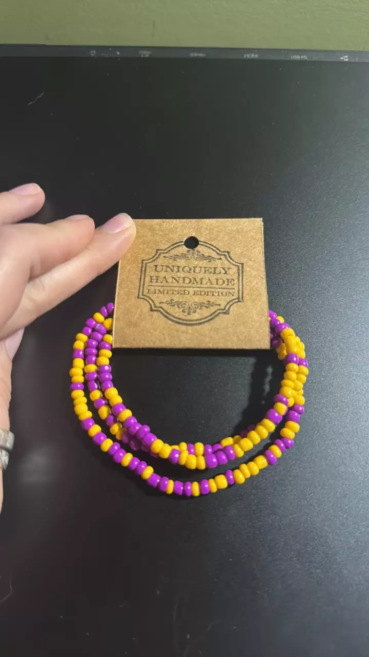 plant/Royal beaded bracelet-0