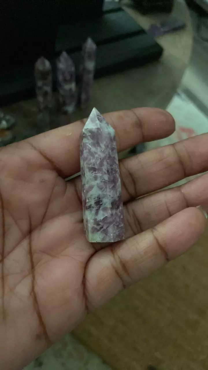 plant/18G Natural Crystal Purple Cloud Mother Pillar for Mineral Treatment-0