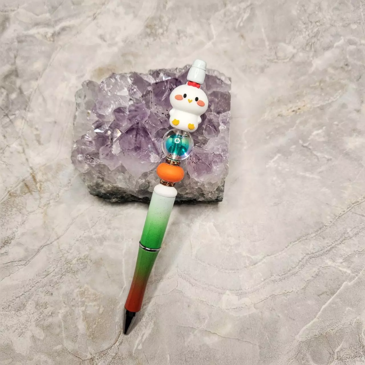 plant/Chicken Beaded Pen-0