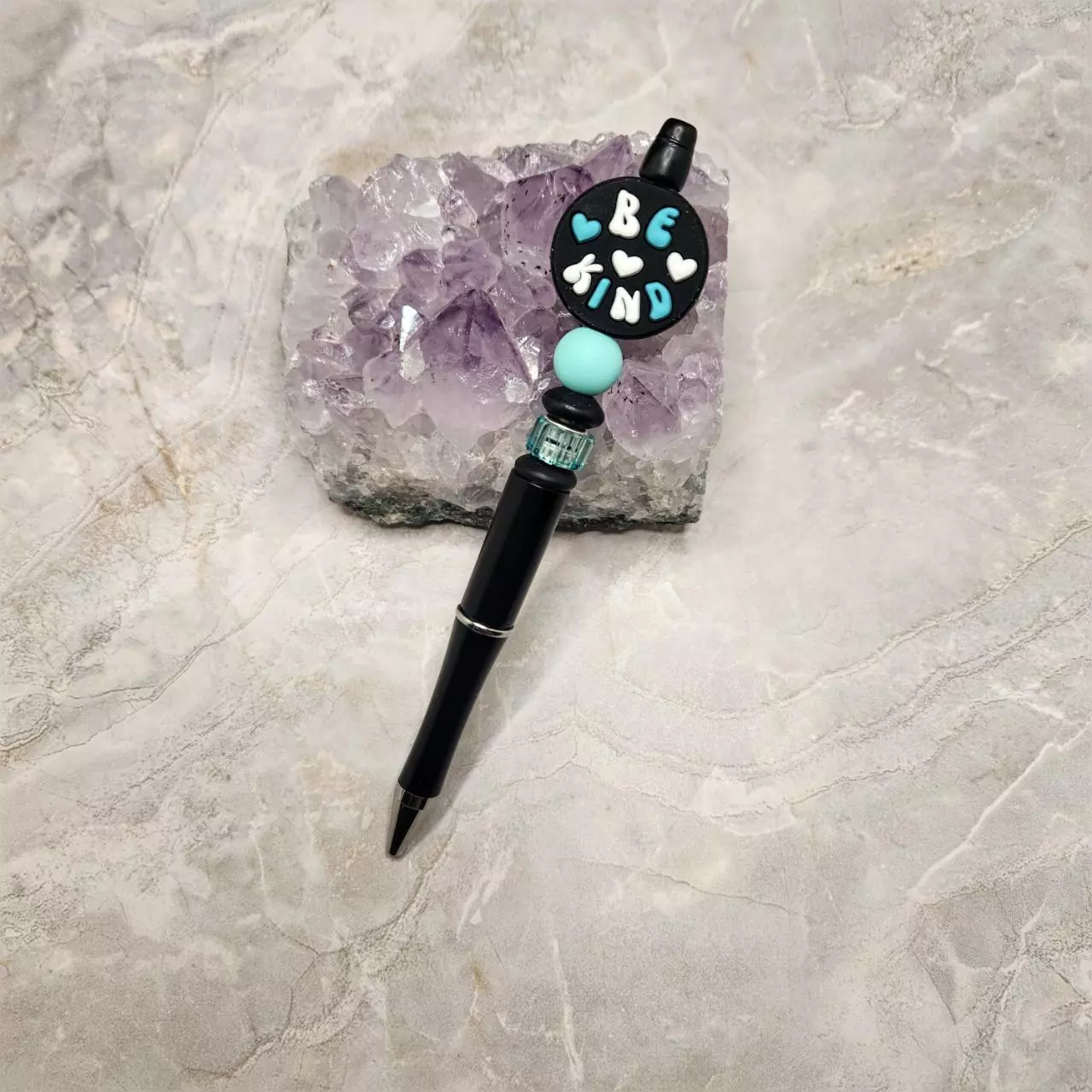 plant/Be Kind Beaded Pen Black and Blue-0