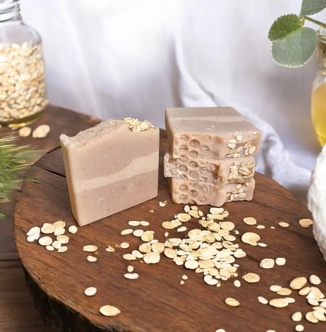 plant/Goats Milk Soap- Oatmeal, Milk & Honey-0