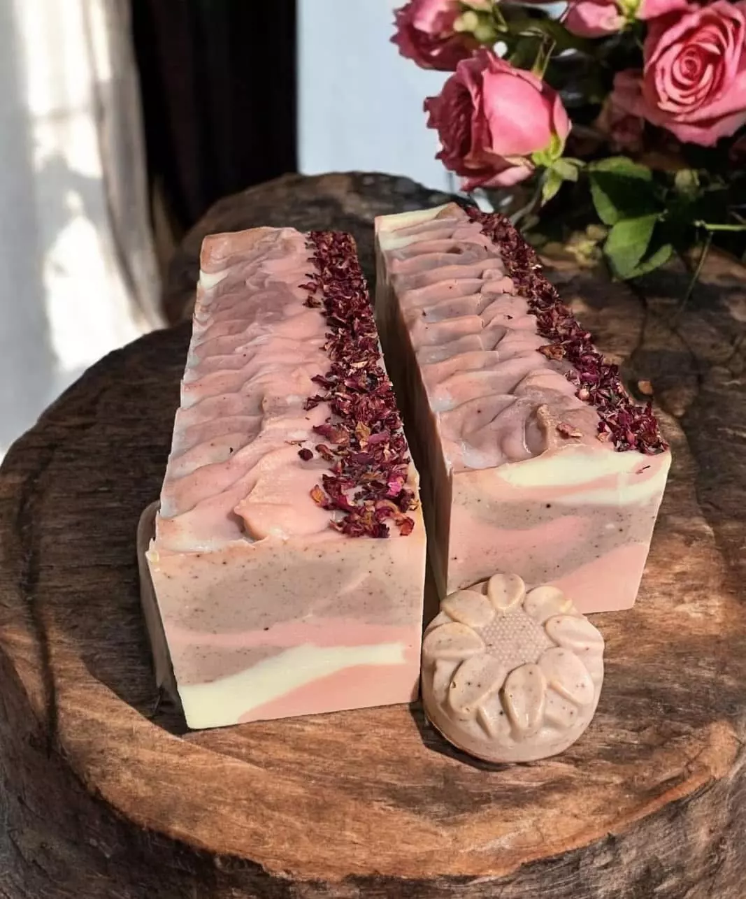 plant/Rose Water & Sandalwood Goats Milk Soap-0