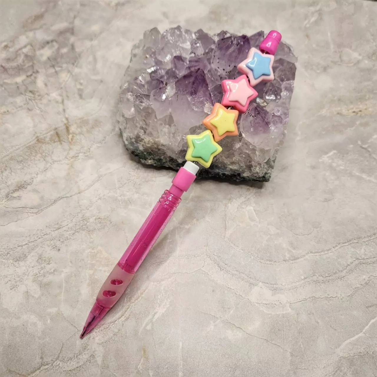 plant/Star Beaded Mechanical Pencil-0