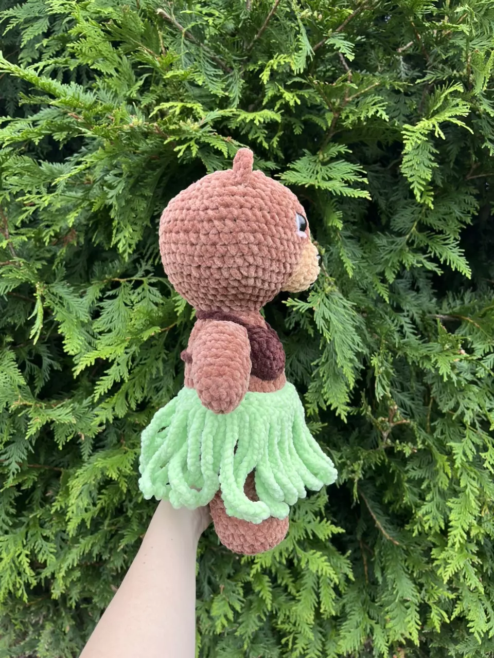 plant/🌸🐻Brown Luau Bear Plushie-1