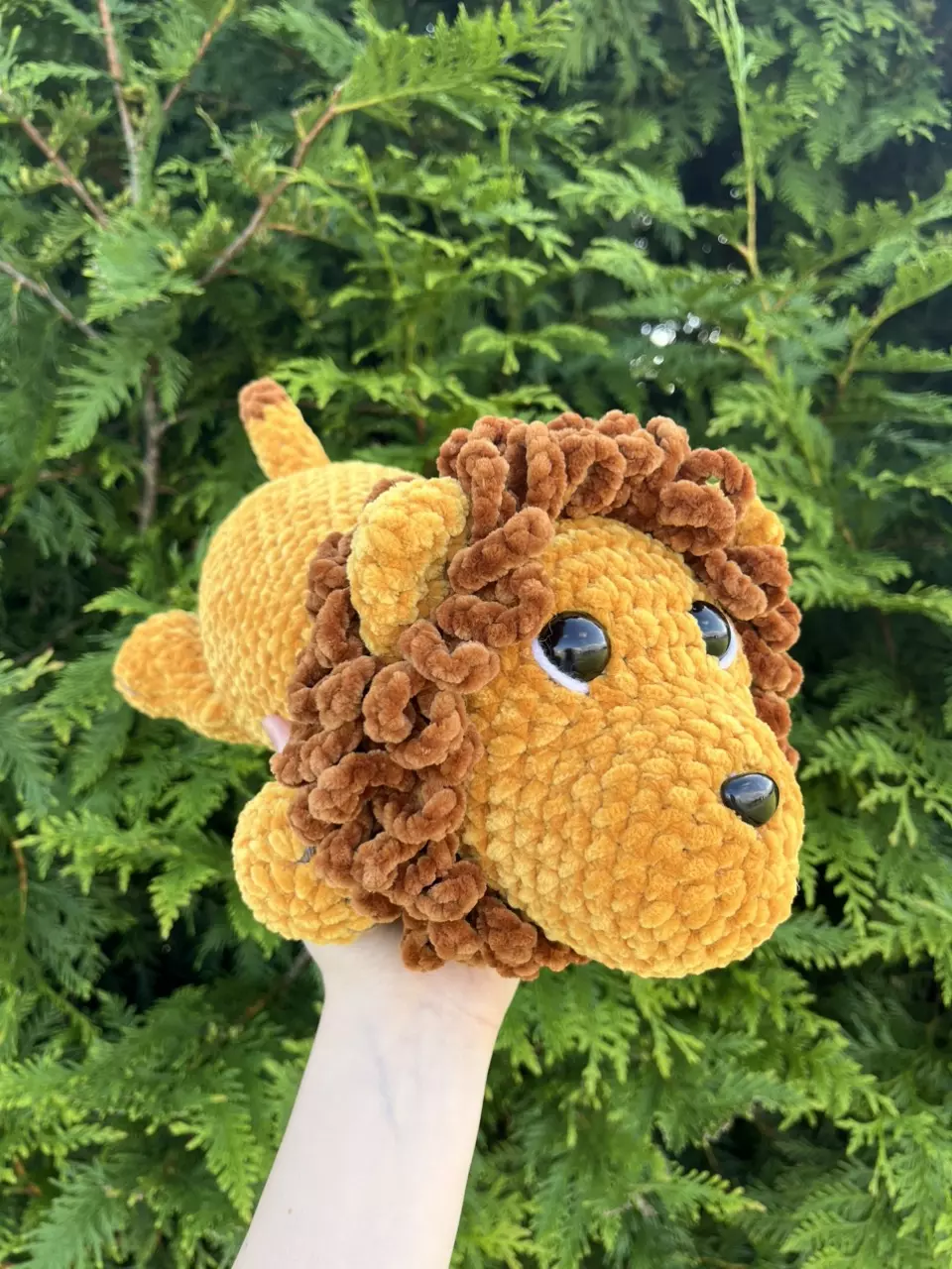 plant/🦁Splooting Lion Plushie (Mustard)-0