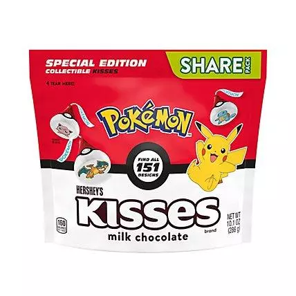 plant/HERSHEY'S KISSES Milk Chocolate Pokemon Candy Share Pack - 10.1 oz-0