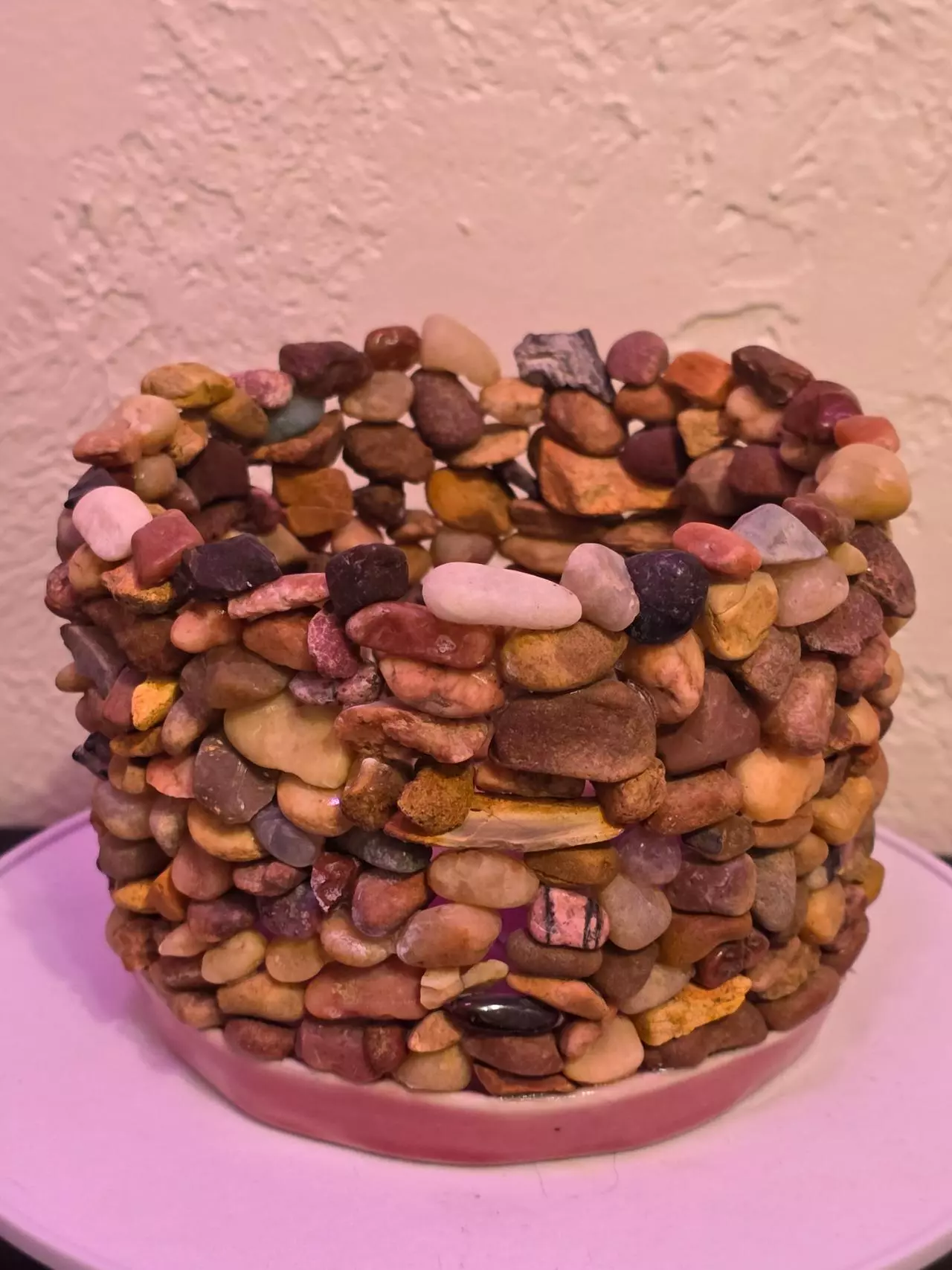 plant/Pink Rock Pot #023-3