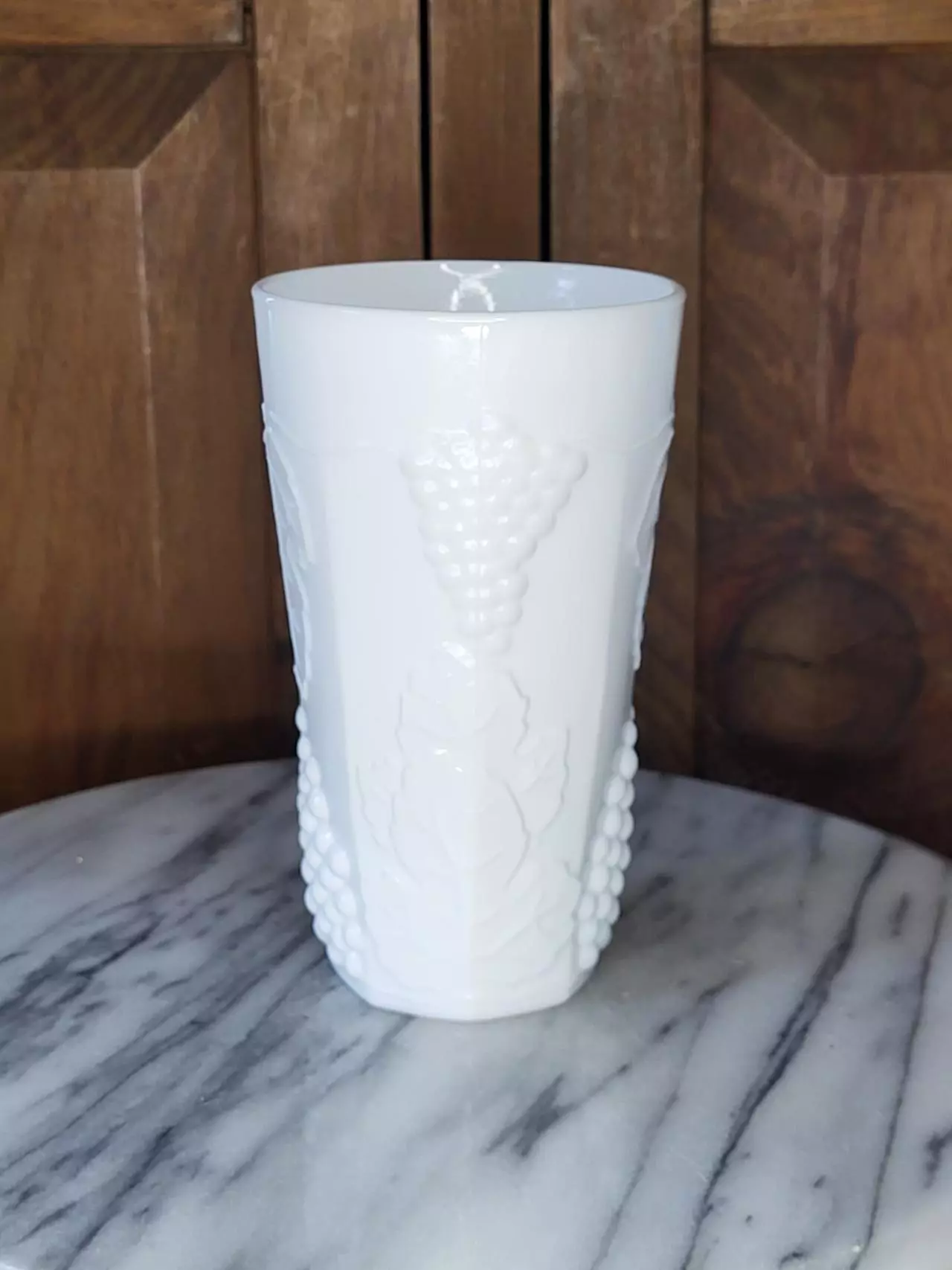 plant/Milk Glass Tumbler-0