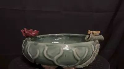 plant/Oriental style succulent! Cactus/ planter with hand made-0-thumbnail