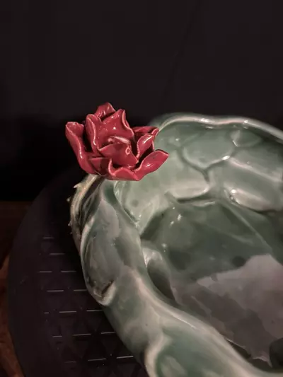 plant/Oriental style succulent! Cactus/ planter with hand made-1-thumbnail