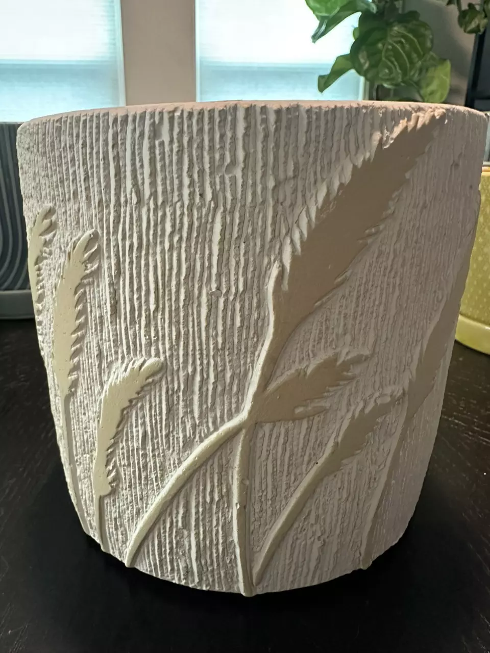 plant/#165 5" Cream Ceramic Pot-0