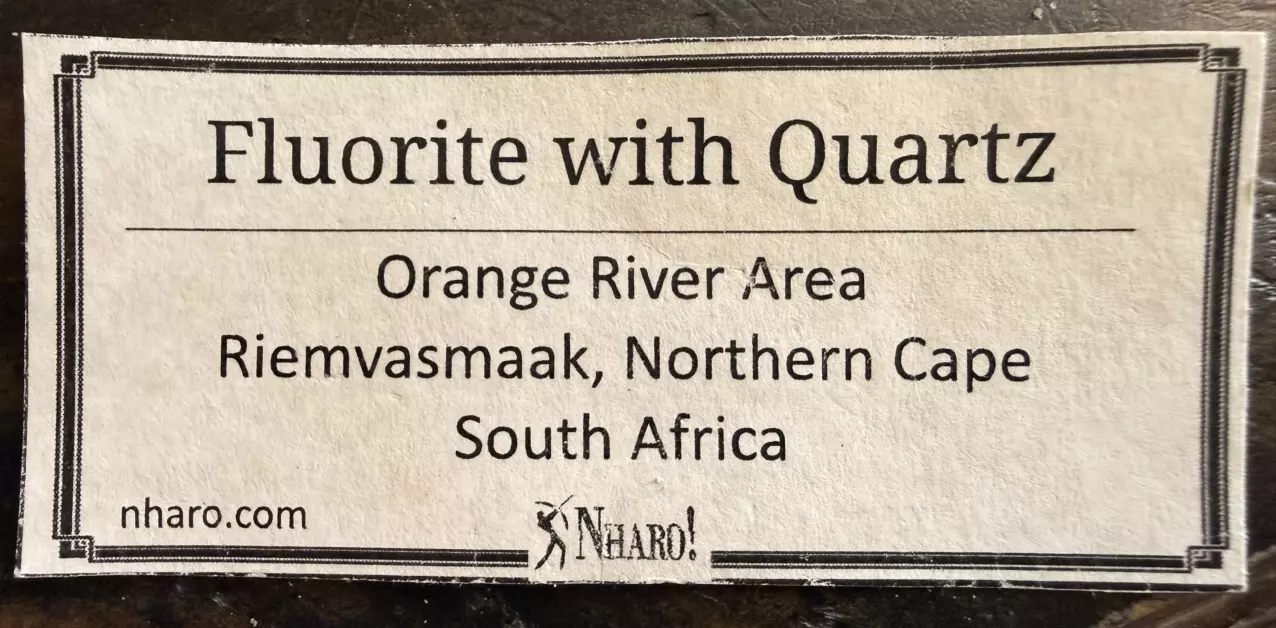 plant/Green Fluorite on Quartz – Riemvasmaak, South Africa-4