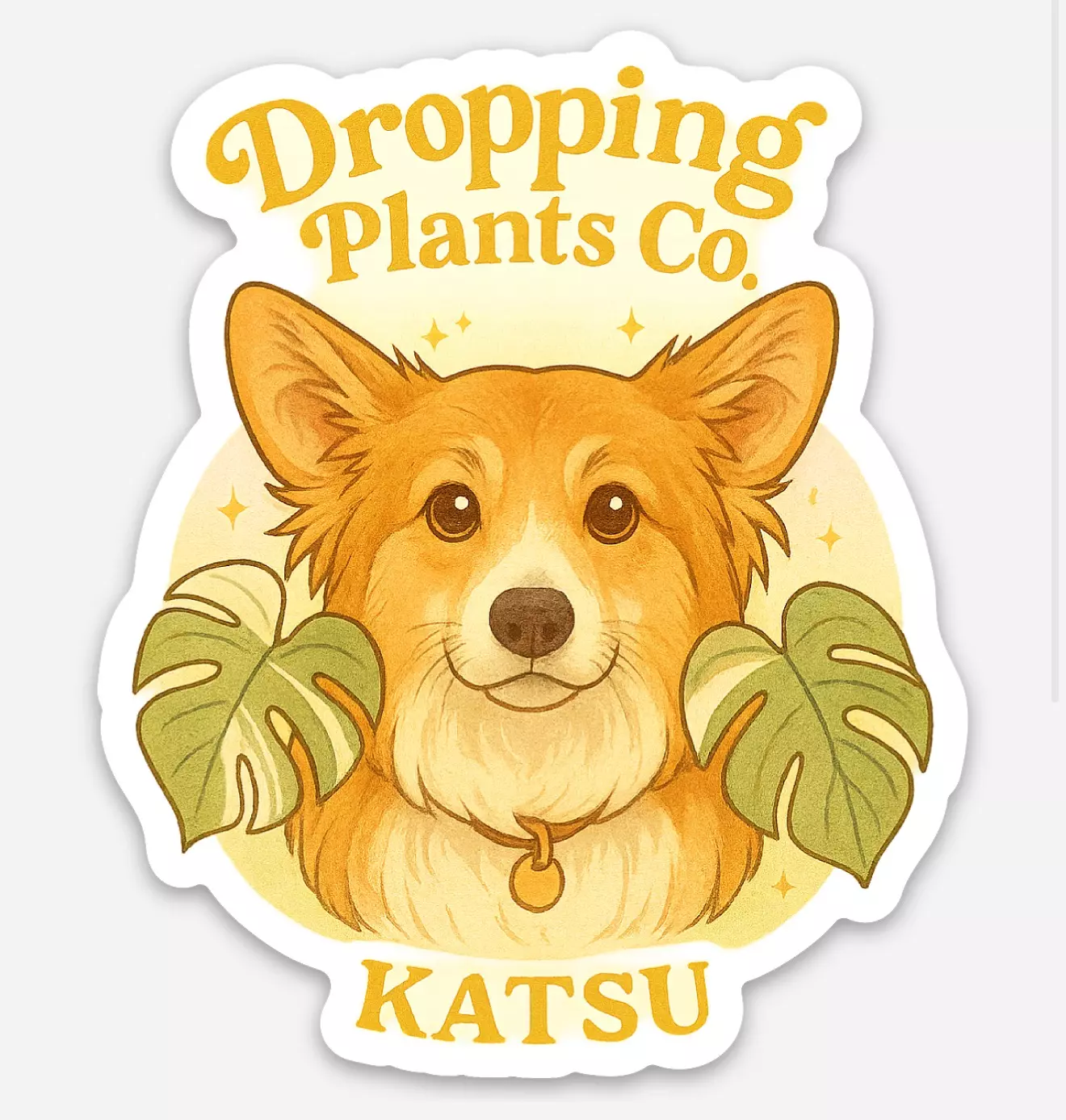 plant/Dropping Plants Co. - Katsu Sticker - 3inch-0