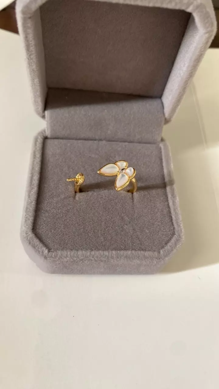 plant/Butterfly stainless steel ring accessory-0