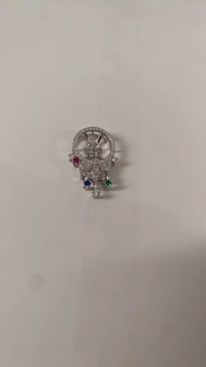 plant/925 silver necklace pandent-0