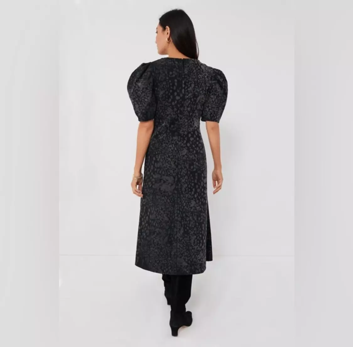 plant/En Saison Charcoal Harlow Midi Dress NWT Small-2