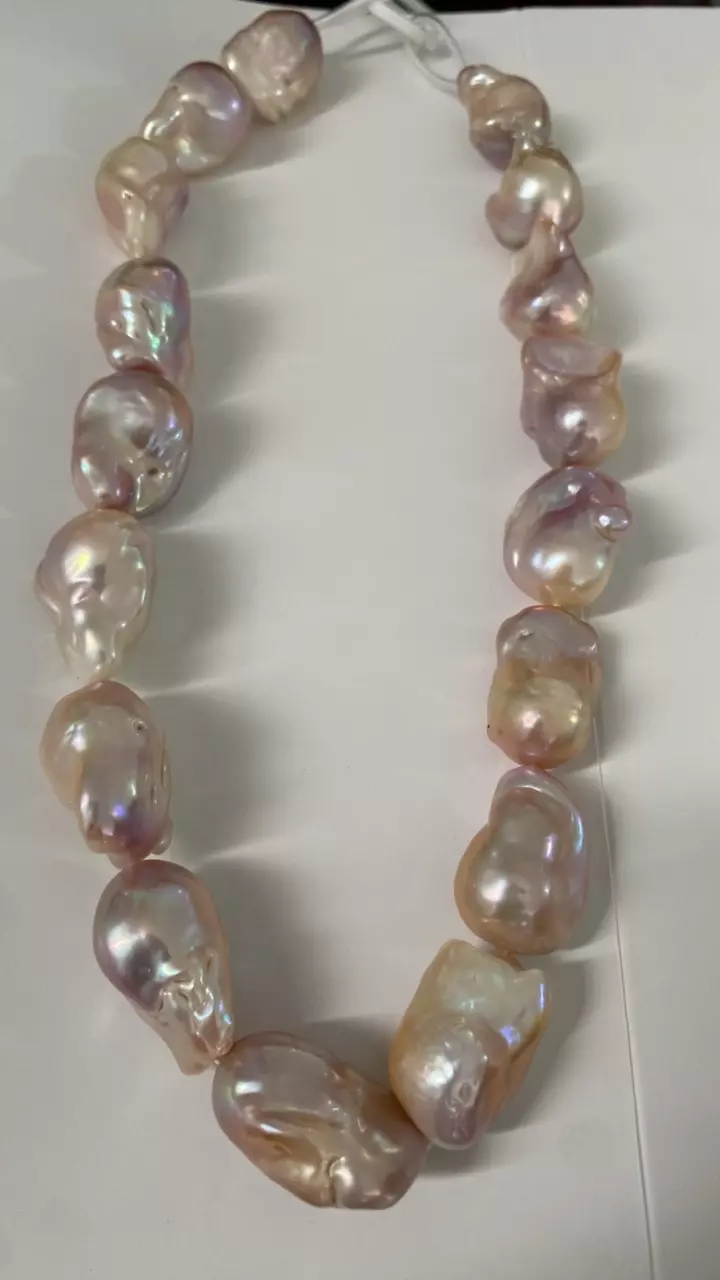 plant/Natural Baroque necklace-0